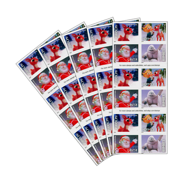 2014 Rudolph the Red-Nosed Reindeer Forever Postage Stamps