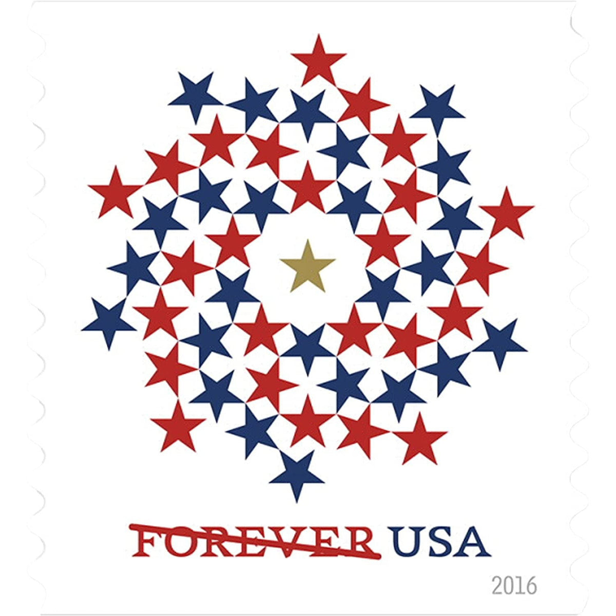 2016 Patriotic Spiral Forever Postage Stamps
