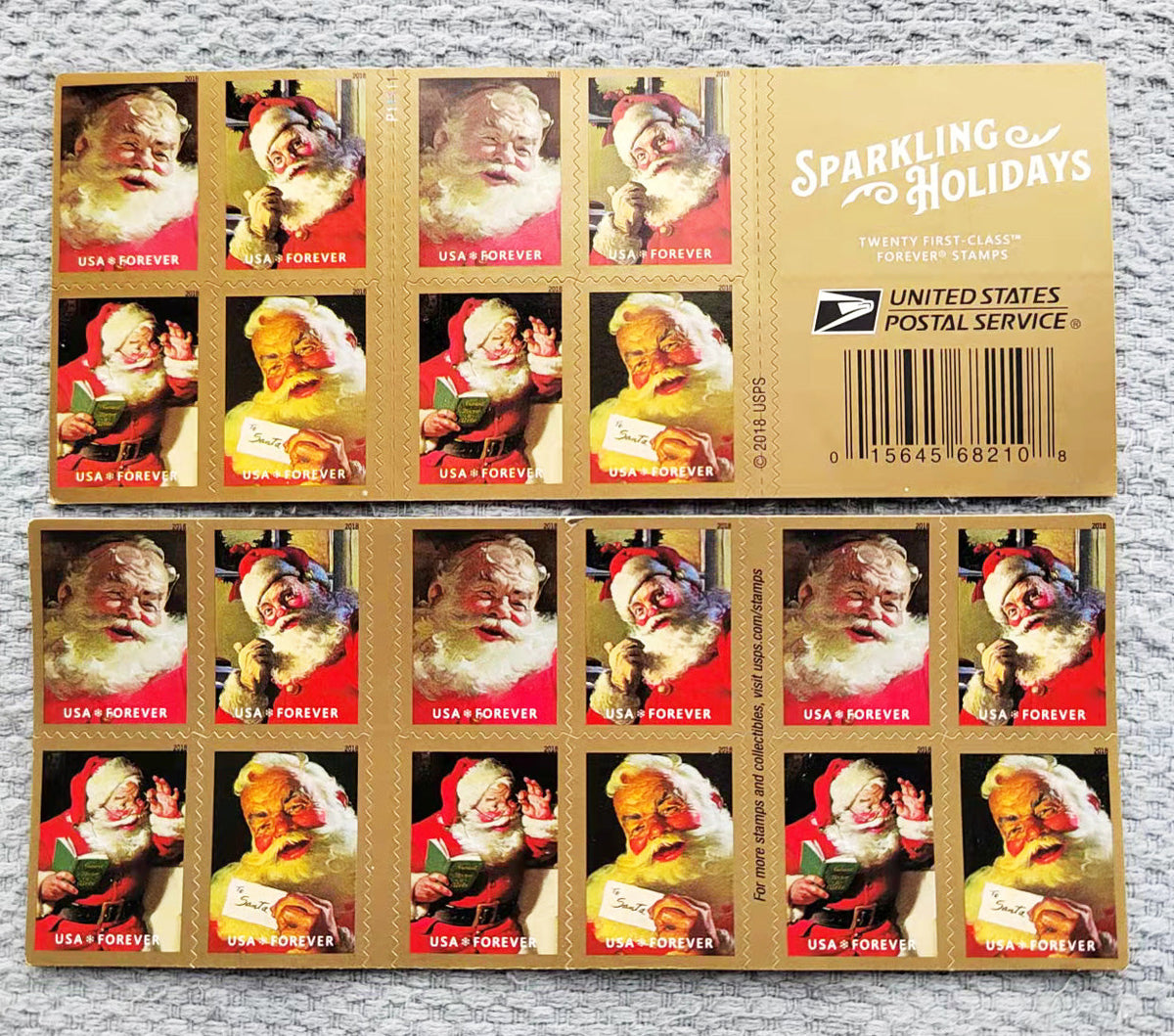 2018 Sparkling Holidays Santa Christmas