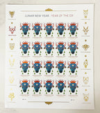 2021 Year of the Ox Celebrates Lunar New Year Forever Postage Stamps