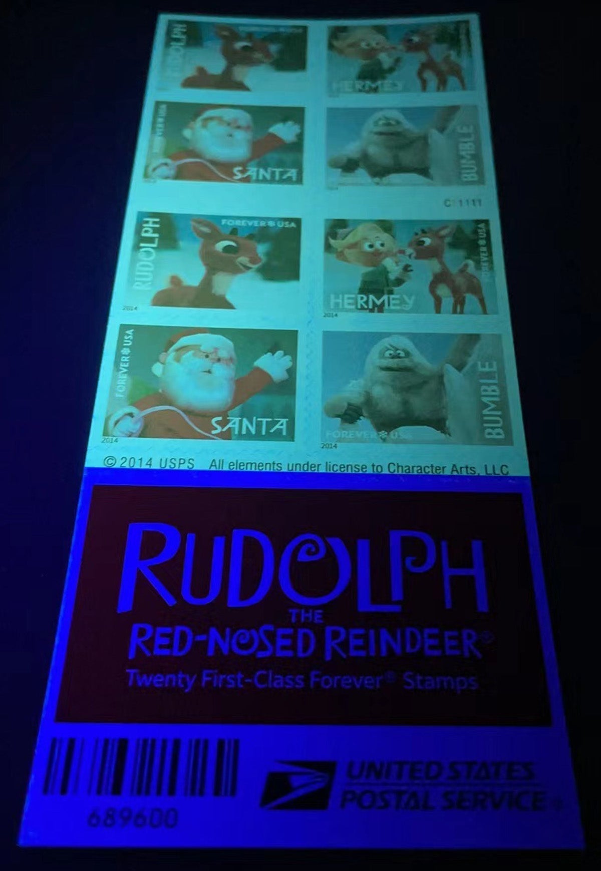 2014 Rudolph the Red-Nosed Reindeer Forever Postage Stamps