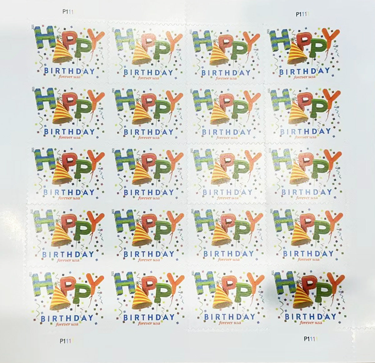 2021 Happy Birthday Forever Postage Stamps