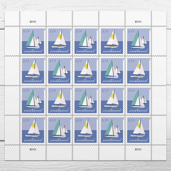 2023 USPS Sailboat Postcard Stamps Online