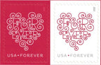 2015 Red and White Forever Postage Stamps