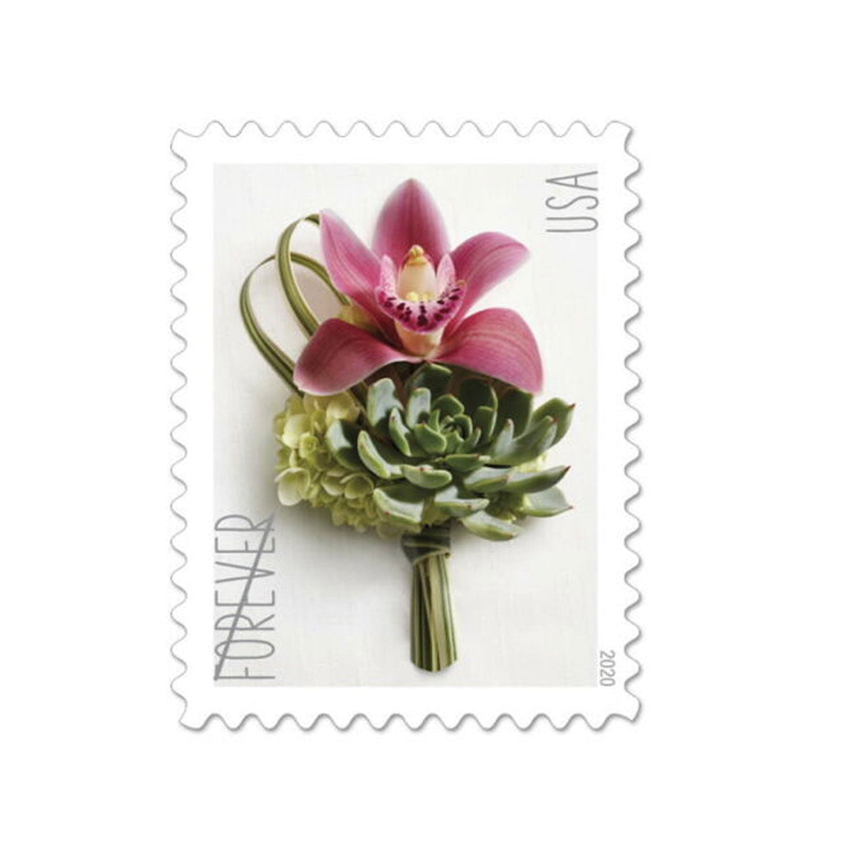 2020 Contemporary Boutonniere Flower Forever Postage Stamps