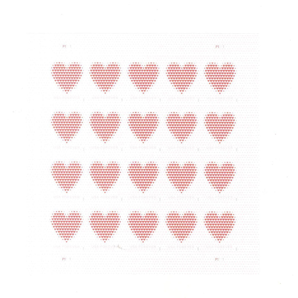2020 Made of Hearts Forever Postage Stamps