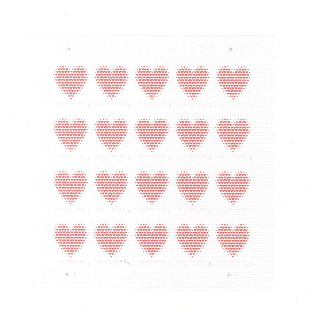 2020 Made of Hearts Forever Postage Stamps