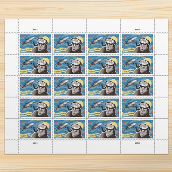 2022 Aquatic Scholar Eugenie Clark Forever Postage Stamps