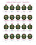 2025 U.S. Army 250th First-Class Mail Forever Postage Stamps