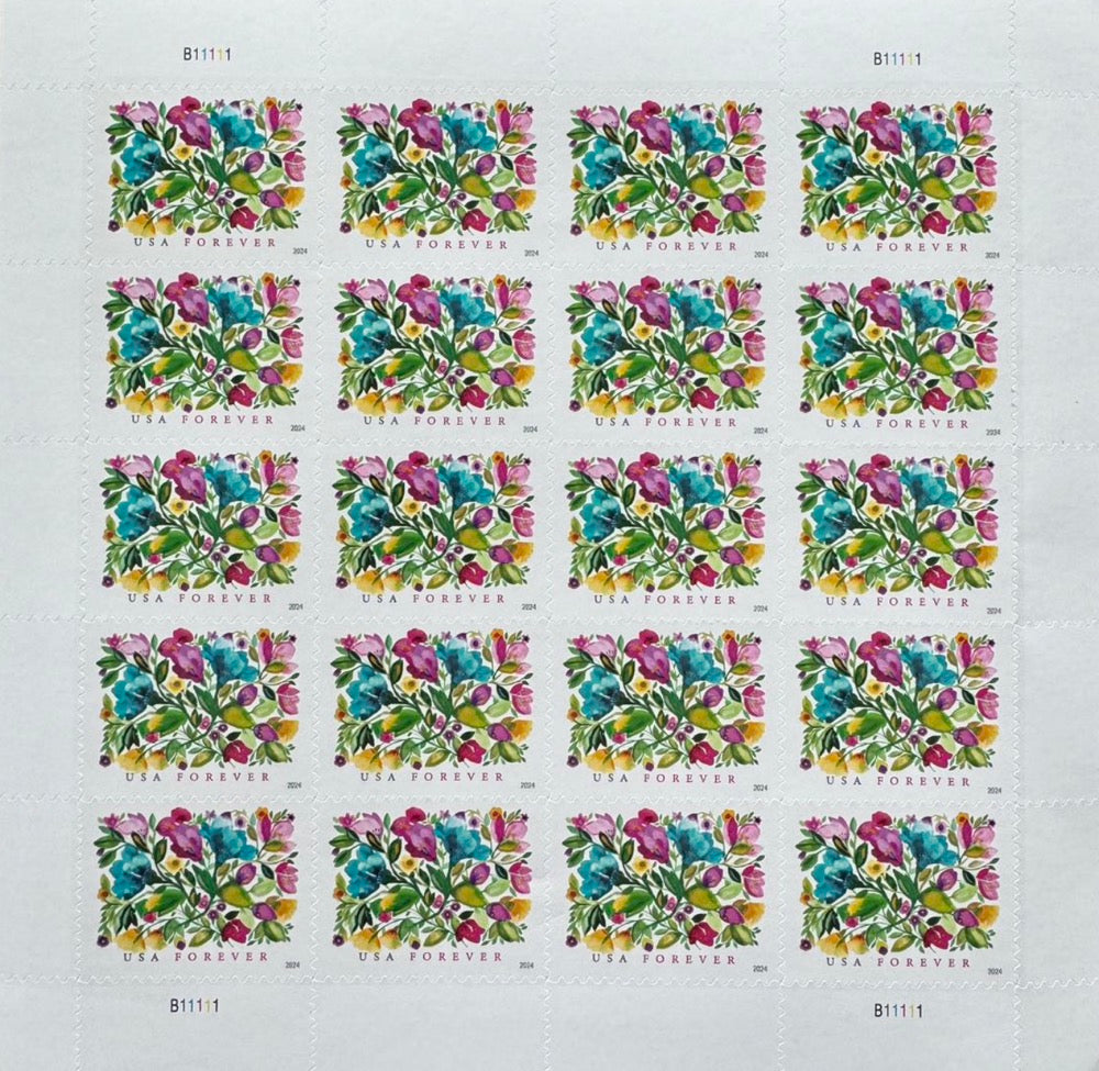 2024 Celebration Blooms Forever Postage Stamps