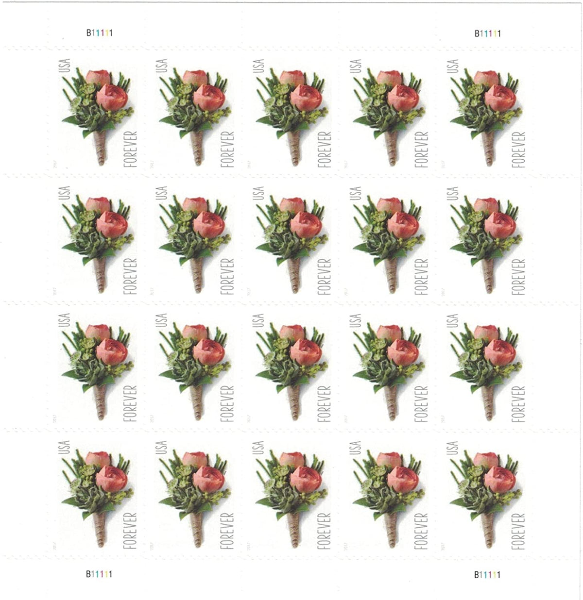 2017 Celebration Boutonniere Forever Postage Stamps