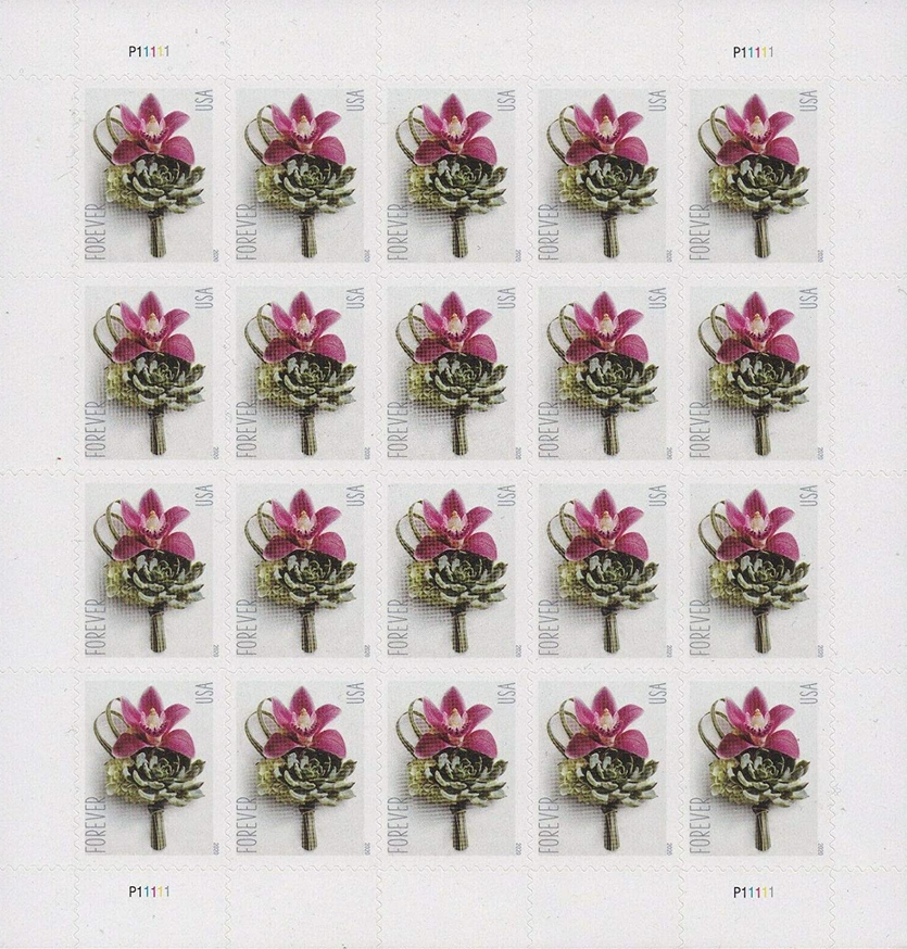 2020 Contemporary Boutonniere Flower Forever Postage Stamps