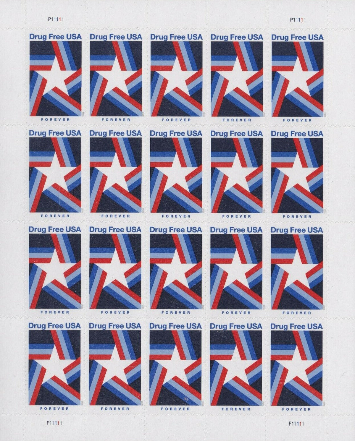 2020 Drug Free Forever Postage Stamps
