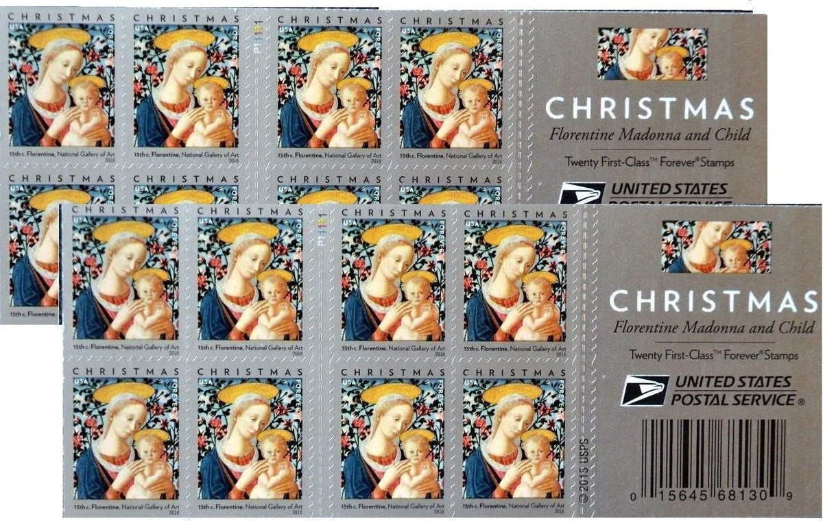 2016 Florentine Madonna and Child Christmas Forever Postage Stamps