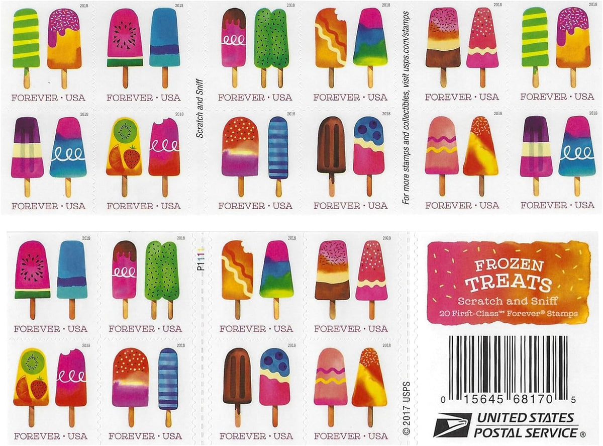 2018 Frozen Treats Forever Postage Stamps