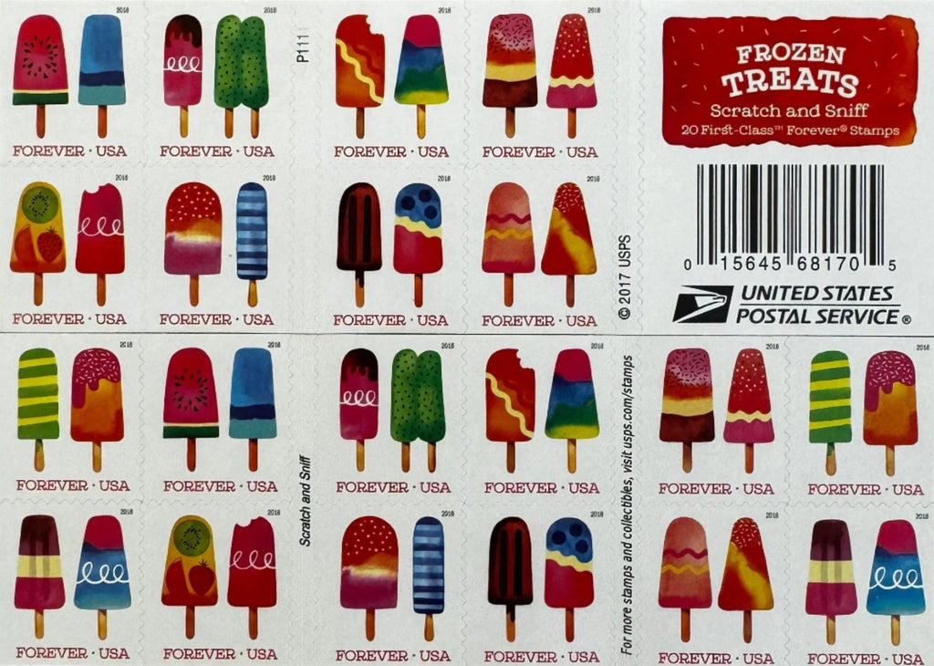 2018 Frozen Treats Forever Postage Stamps