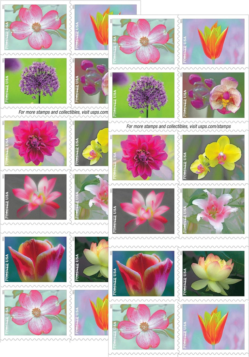 2021 Garden Beauty Forever Postage Stamps