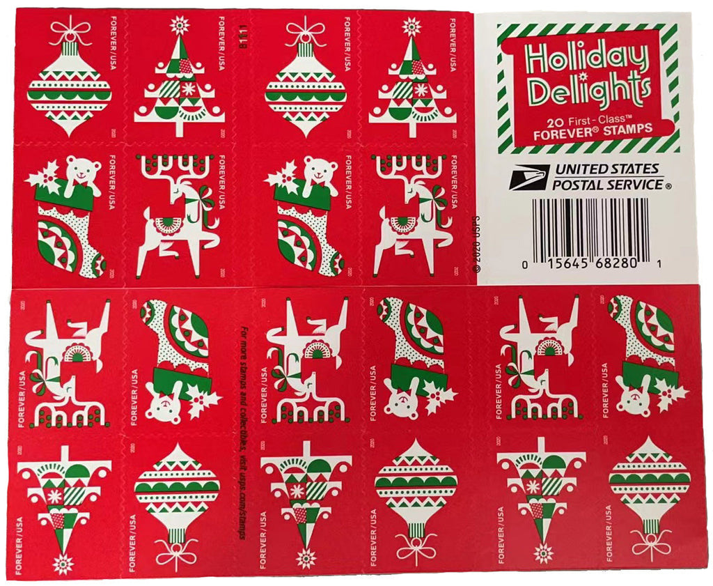 2020 Holiday Delights Christmas Forever Postage Stamps