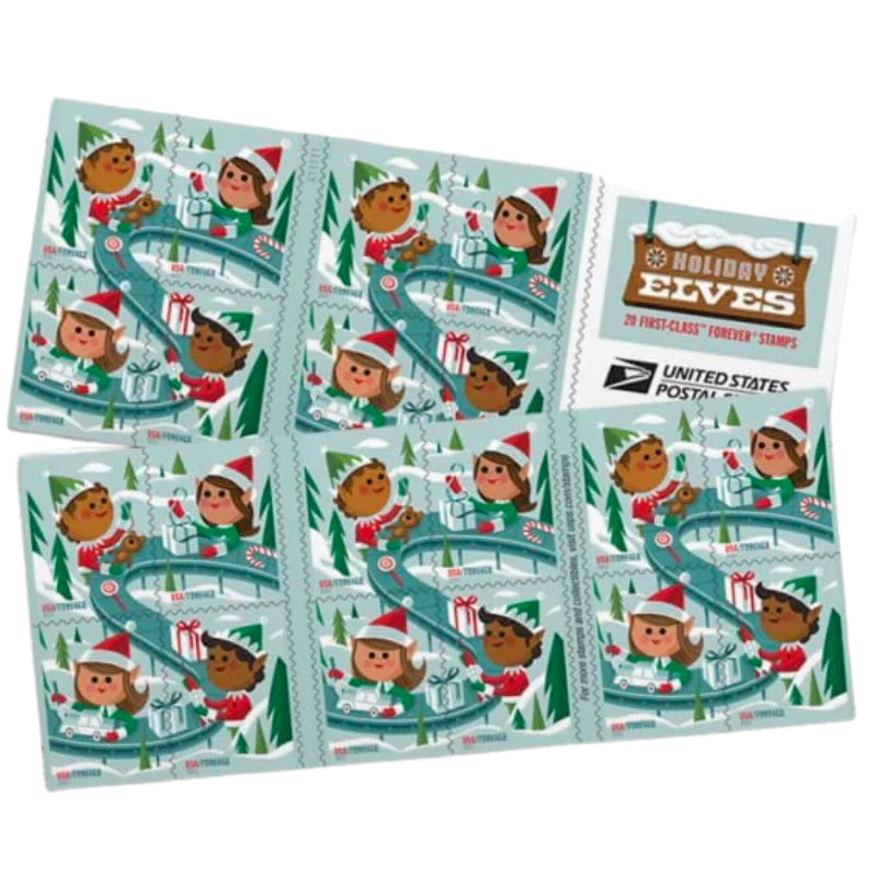 2022 Holiday Elves Forever Postage Stamps