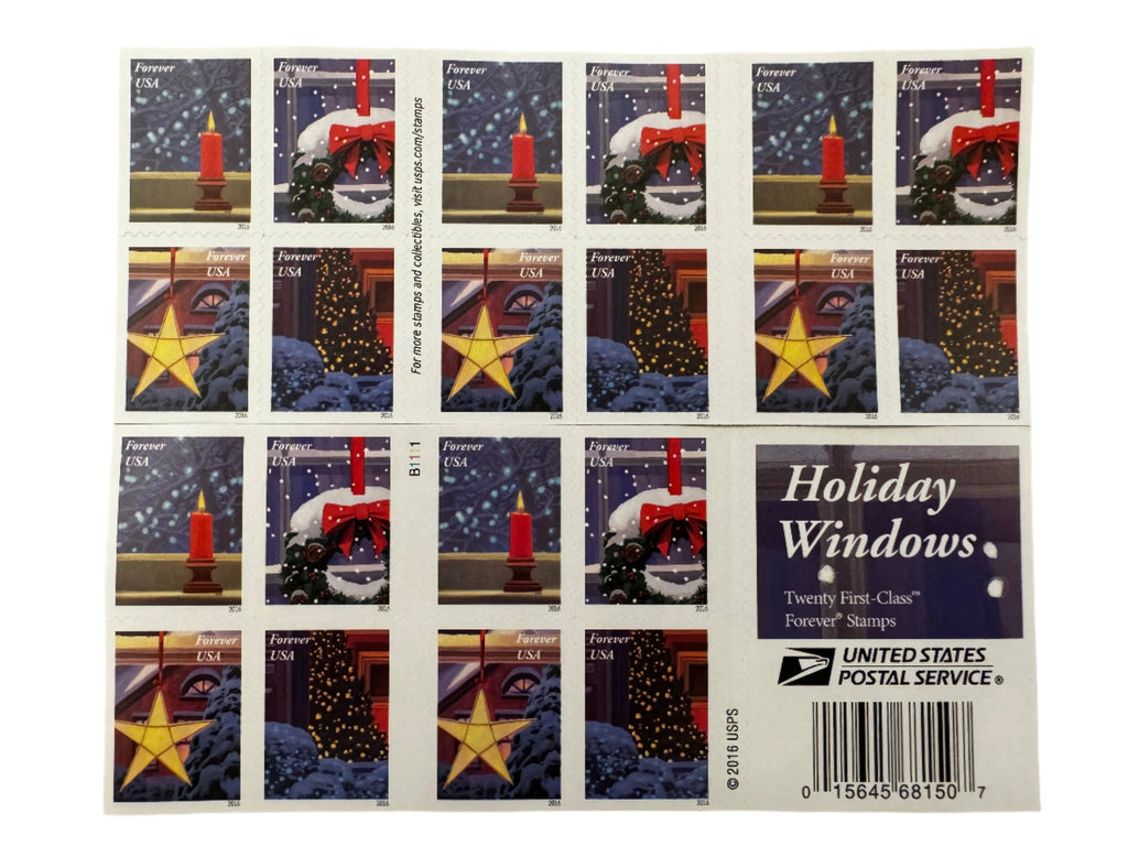 2016 Holiday Windows Forever Postage Stamps