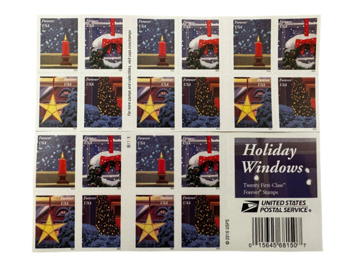2016 Holiday Windows Forever Postage Stamps