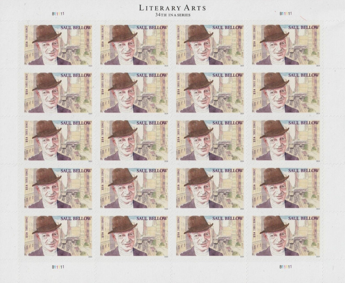 2024 Literary Arts Saul Bellow Three Ounce Forever Stamps