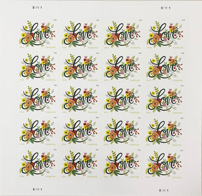 2018 Love Flourishes Forever Postage Stamps