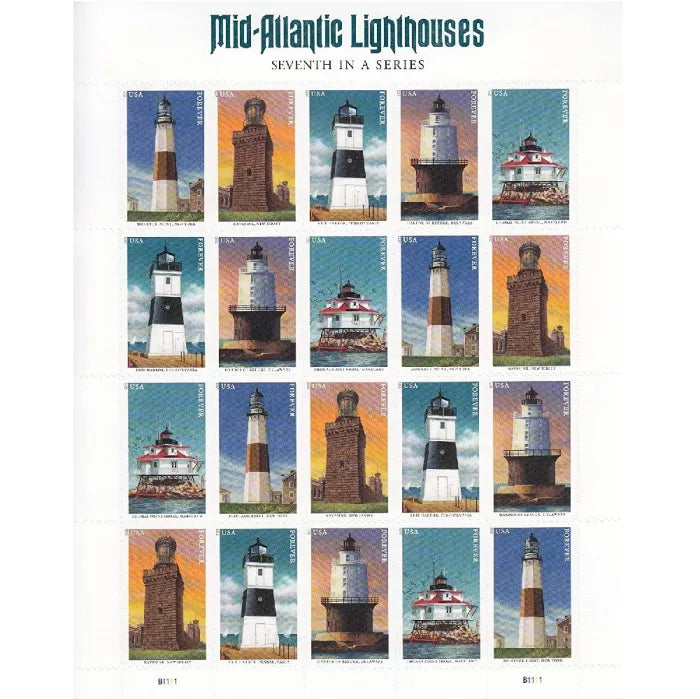 2021 Mid Atlantic Lighthouses Forever Postage Stamps