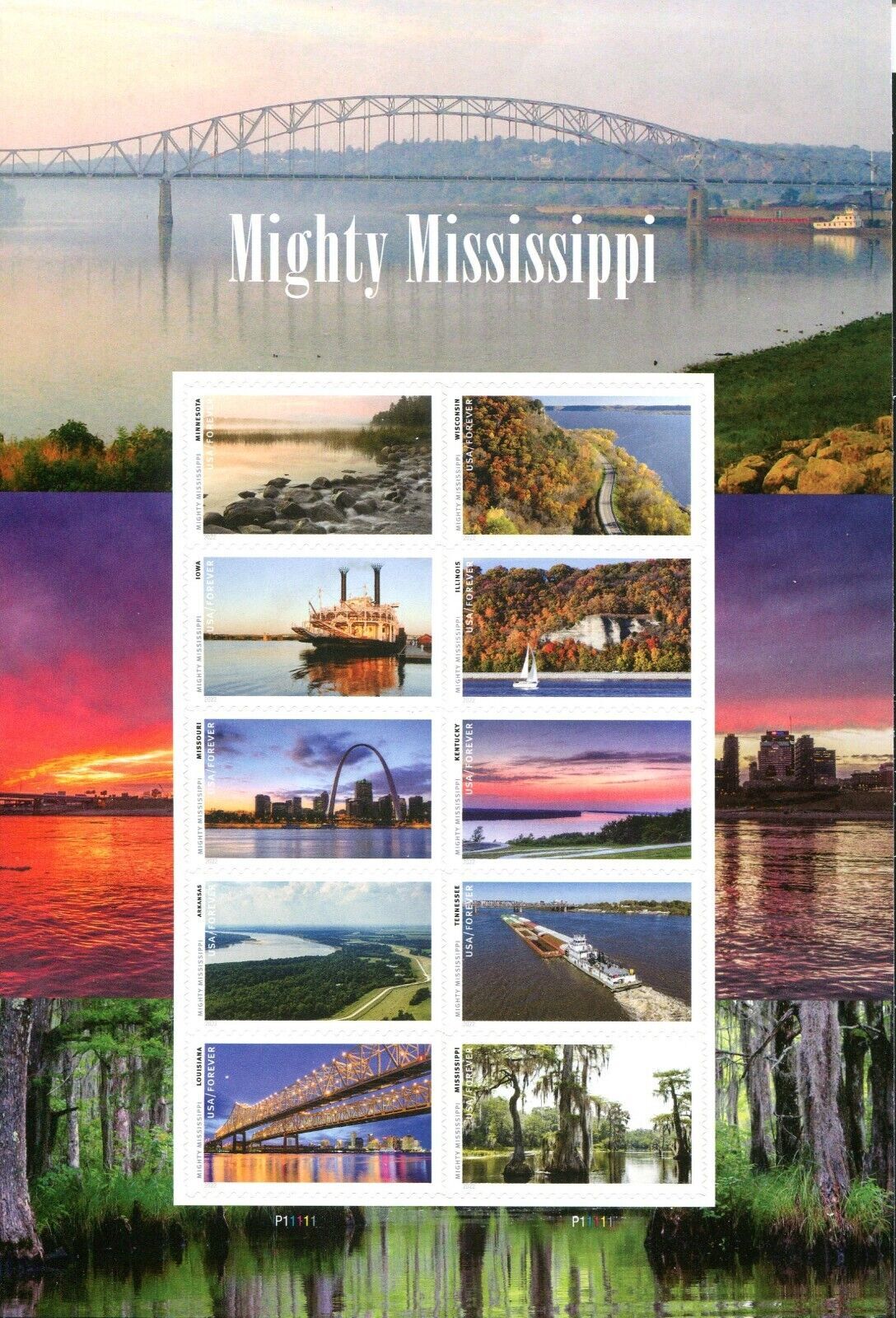 2022 Mighty Mississippi Forever Postage Stamps