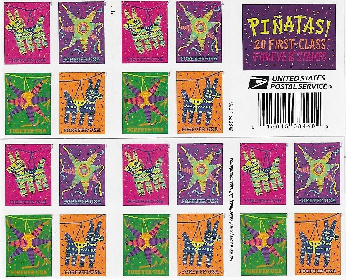 2023 Pinatas! Forever Postage Stamps