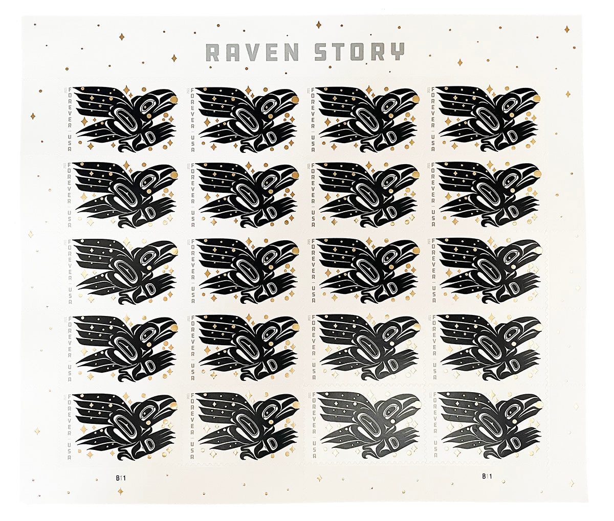 2021 Raven Story Forever Postage Stamps