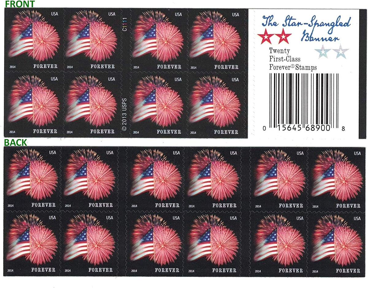 2014 Star-Spangled Banner Fireworks Forever Postage Stamps