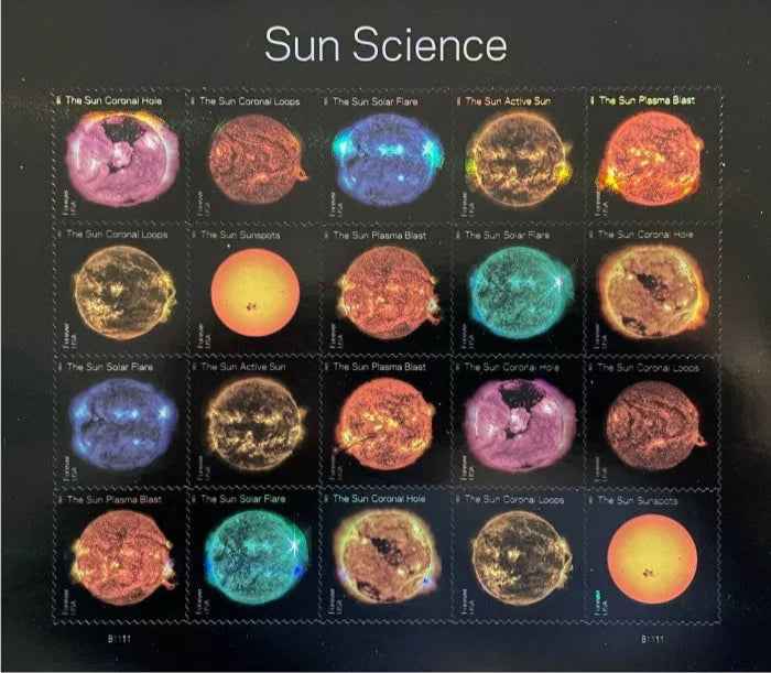 2021 Sun Science Forever Postage Stamps