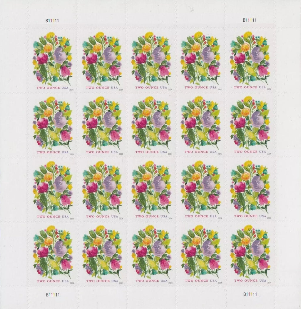 2024 Wedding Blooms Two Ounce Forever Postage Stamps