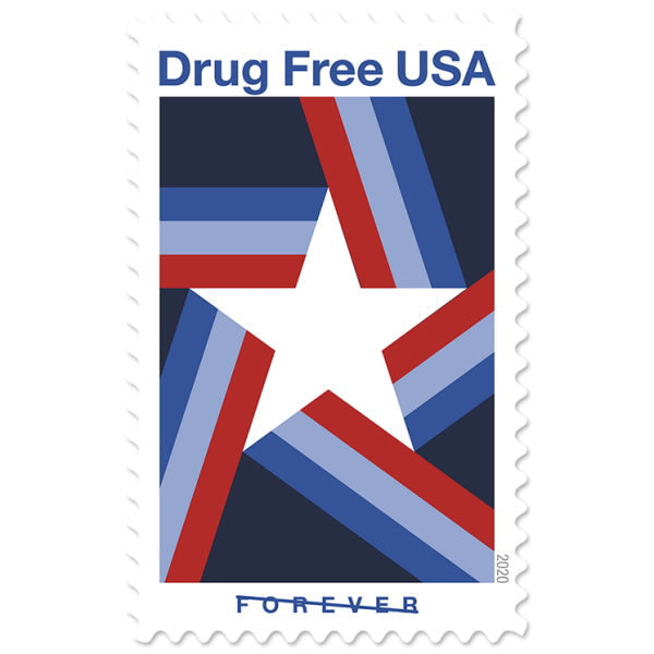 2020 Drug Free Forever Postage Stamps