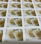 2011 Wedding White Rose Forever Postage Stamps